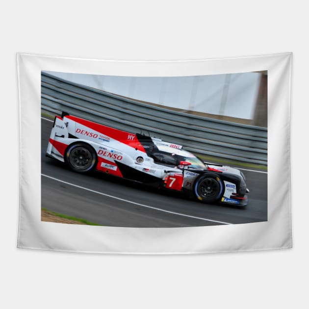 Toyota TS050-Hybrid Sports Motor Car Tapestry by AndyEvansPhotos