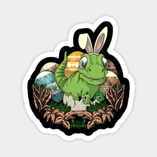 cute dinosaurs easter day Magnet