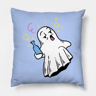 Boo-zy Ghost Grooves Pillow