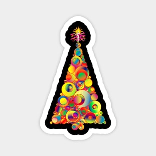 psychedelic  christmas Magnet