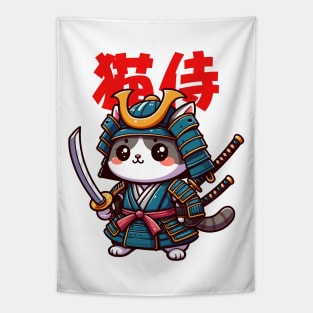 Neko Samurai Tapestry
