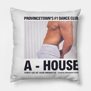 A-House Vintage Retro Gay LGBT Boston Ptown Pillow