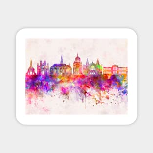 Cluj-Napoca skyline in watercolor Magnet