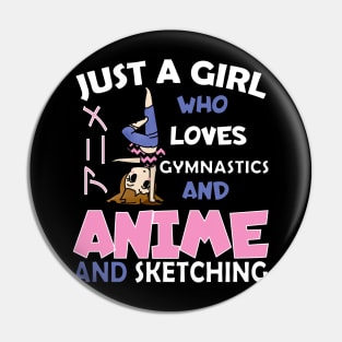 Just a Girl Who Loves gymnastics and anime and sketching Pin