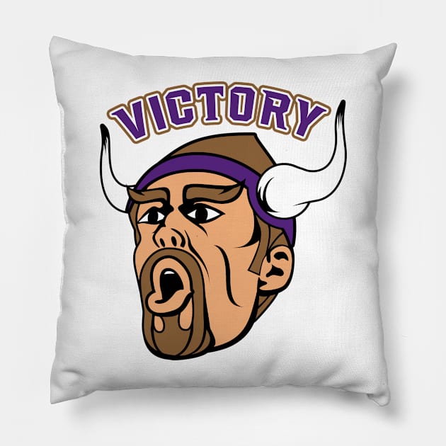 Victory Viking Pillow by nickbuccelli