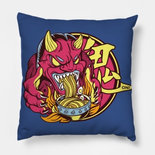 Dragon Eats Ramen Pillow