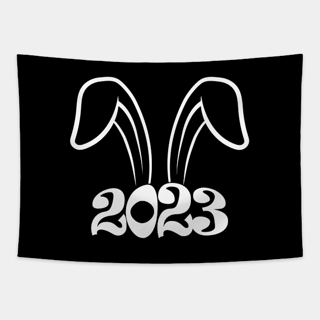 Year of the Rabbit, Chinese New Year, Lunar Year 2023 New Year, 2023 Year of the Rabbit Tapestry by Funkrafstik