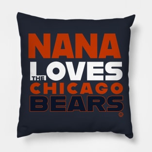 Nana Loves the Chicago Bears Pillow