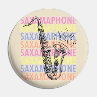 Saxamaphone Pin