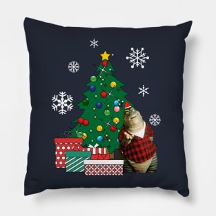 Earl Sinclair Around The Christmas Tree Dinosaurs Pillow