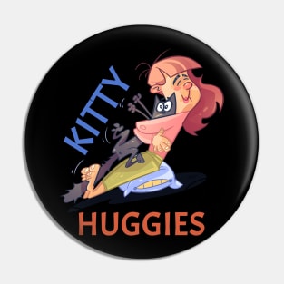 Kitty Huggies Cat Design Pin