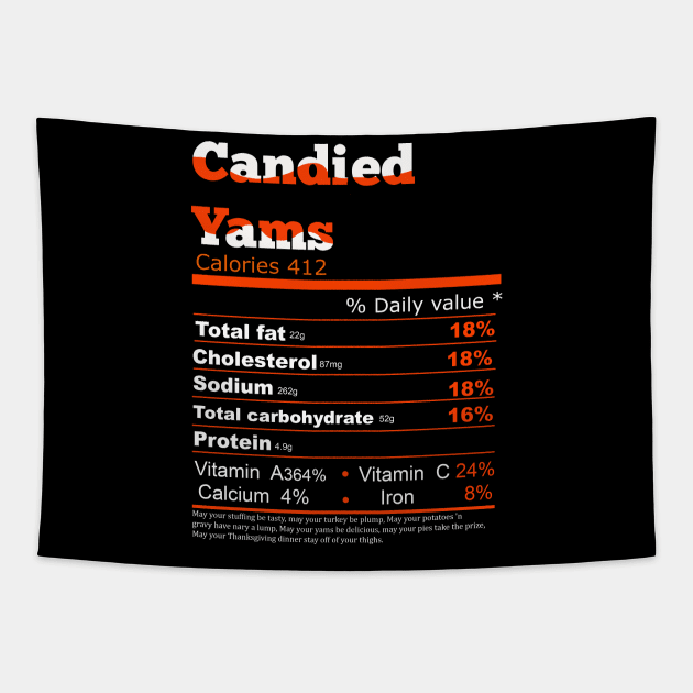 candied yams nutrition Tapestry by Flipodesigner