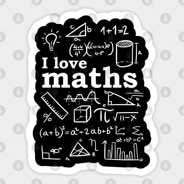 I Love Maths Maths Aufkleber Teepublic De