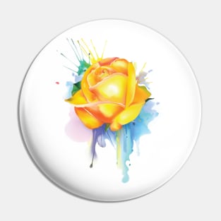 Yellow Rose Pin