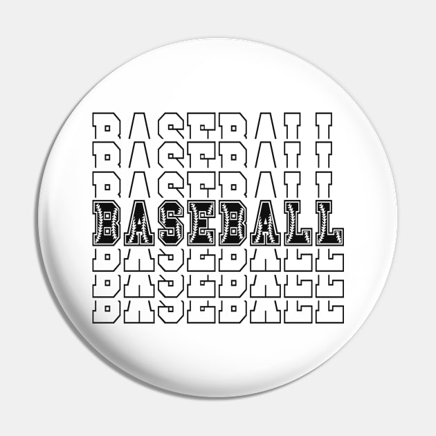 Baseball Sports Pin by Foxxy Merch