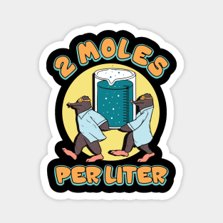 science two moles per liter Magnet