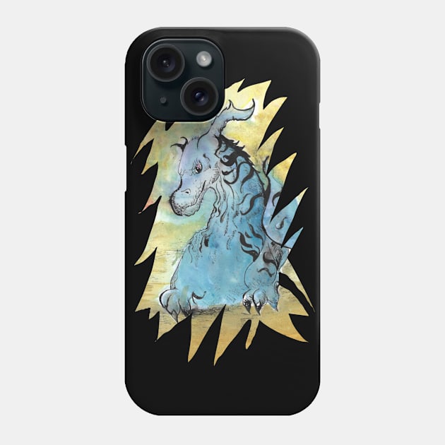 Dragon guarding their hoard 14/12/23 - fantasy inspired designs Phone Case by STearleArt