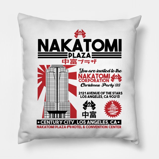 Nakatomi Christmas Party Pillow by carloj1956