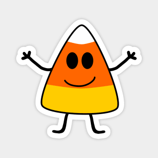 Cute Candy Corn Halloween Magnet