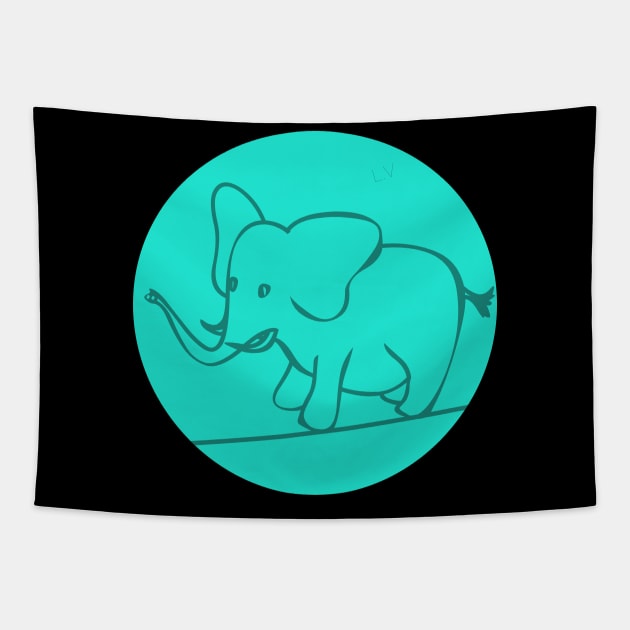 Elephant Lover Tapestry by Merchenland