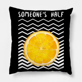 Someone’s Half Orange Slice Pillow