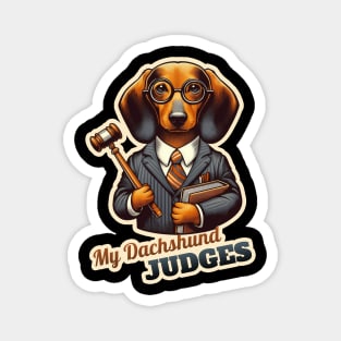 Judge Dachshund Magnet