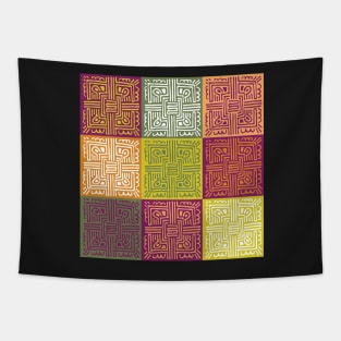 Mandala Nine Texture Tapestry