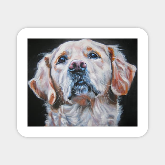 Golden Retriever Fine Art Painting Magnet by LASHEPARD