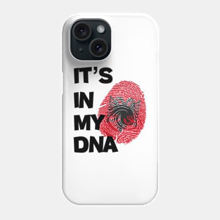 It's in my DNA Flag of Albania in fingerprint... Phone Case