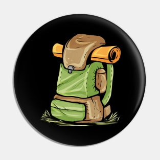 Backpack For Hiking And Camping Pin