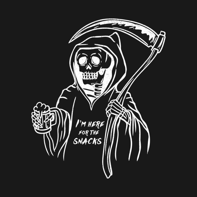 I'm here for the Snacks - Witchy Reaper T-Shirt by biNutz