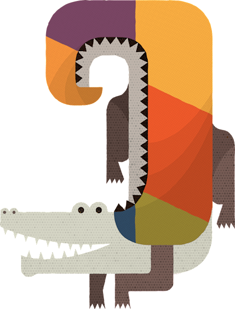 Crocodile Kids T-Shirt by theprintedsparrow