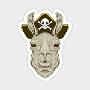 Captain Alpaca - Pirate Llama Magnet