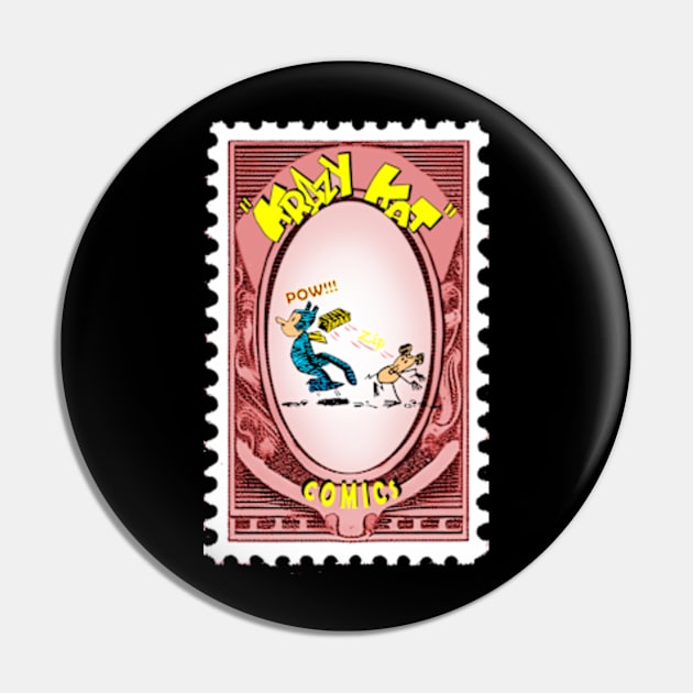 krazy kat postage stamp Pin by enyeniarts