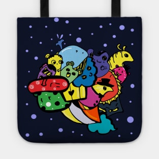 Doodle monsters Tote