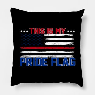 4th of July Patriotic This Is My Pride Flag USA American Pillow