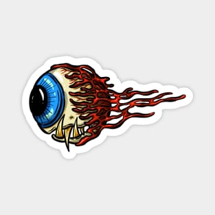 Eyeball Flying Rockabilly Tattoo Cartoon Illustration Eye Magnet