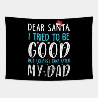 Funny Christmas Sweater For Kids Tapestry