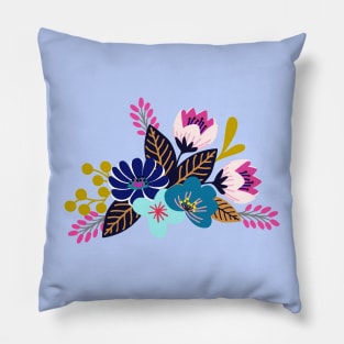 Pastel boho bouquet Pillow