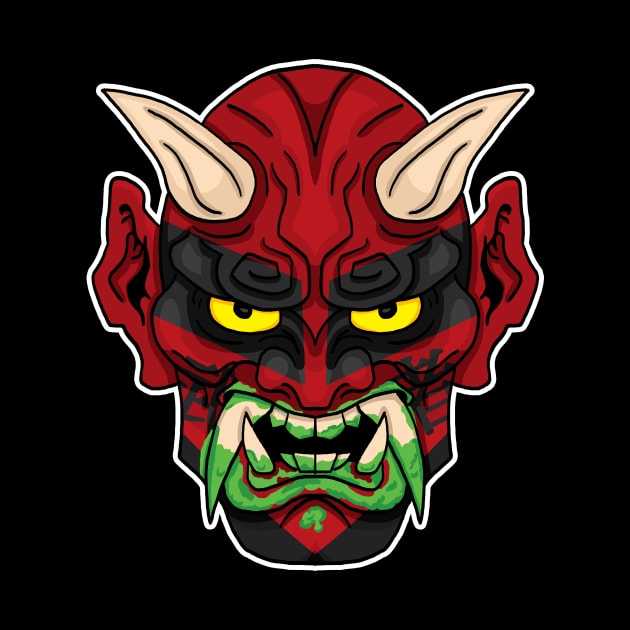 The Great Muta - Red Oni by Mark Out Market