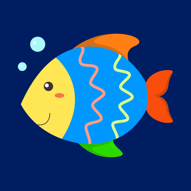 Colorful Fish for Boys and Girls by samshirts