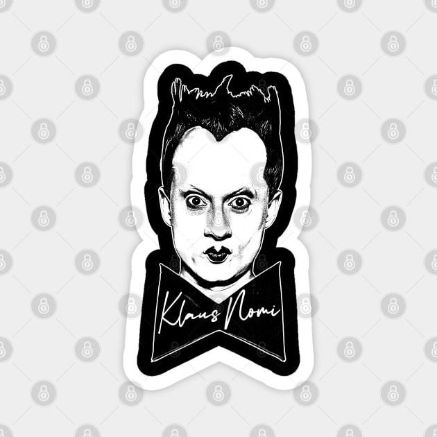 Klaus Nomi / /  Retro Fan Art Design Magnet by DankFutura