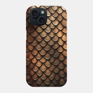 Bronze Dragon Skin Pattern - Dragon Scales Phone Case