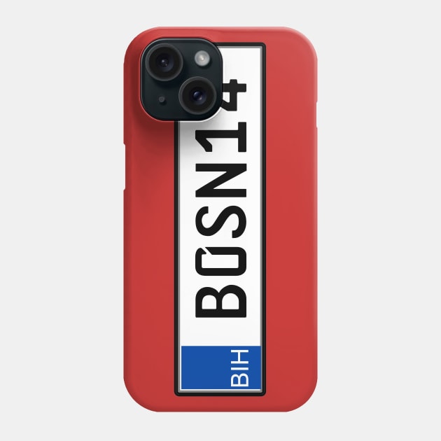 Bosnia car license plate Phone Case by Travellers