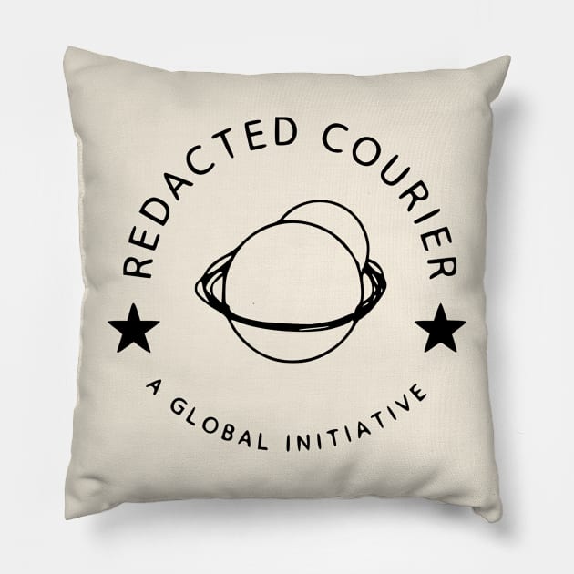 Redacted Courier Basic Pillow by Celebrity Tumour™