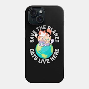 Kitty cat kitten Save the plane Phone Case