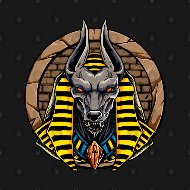 Anubis Egypt mythological by Mako Design 