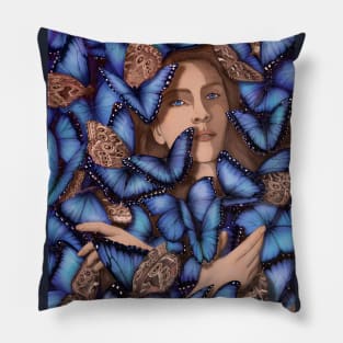 A Moth Among Butterflies Colour Version Pillow