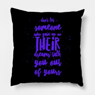 Dream Talk Purple Pillow