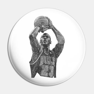 Michael Jordan Classic Mosaic Pin